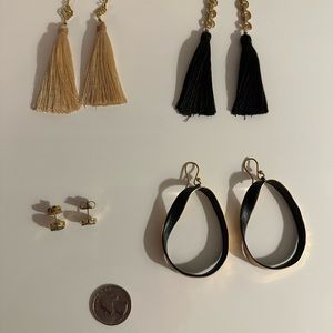 Vintage Earrings, four pairs.